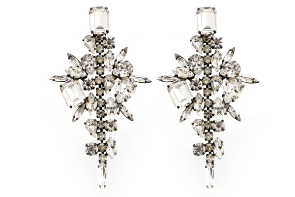 DYNASTY CRYSTAL VINO CHANDELIER EARRINGS