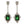 Load image into Gallery viewer, DYNASTY EMERALD VIOLA EARRINGS
