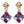Load image into Gallery viewer, TANZANITE LABYRINTH EARRINGS
