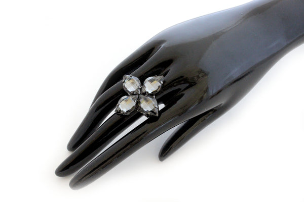 FLORENTINE GUNMETAL RING