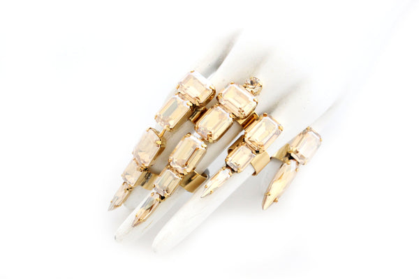 GOLDEN PANTHER CLAW RINGS