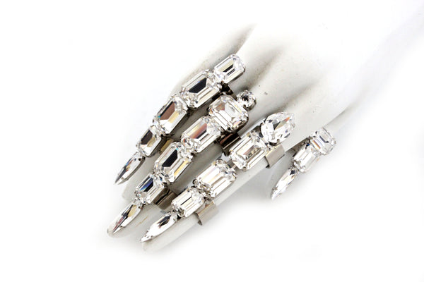 CRYSTAL PANTHER CLAW RINGS