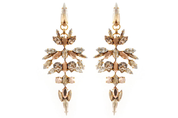 TITANIDE ROSE CHANDELIER EARRINGS