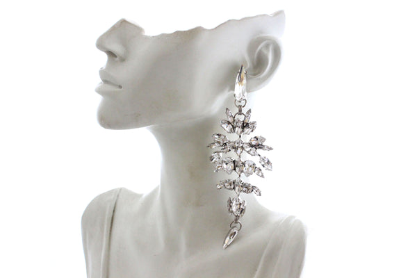 TITANIDE CRYSTAL CHANDELIER EARRINGS