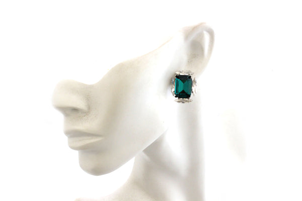 DYNASTY PANTHER EMERALD STUDS
