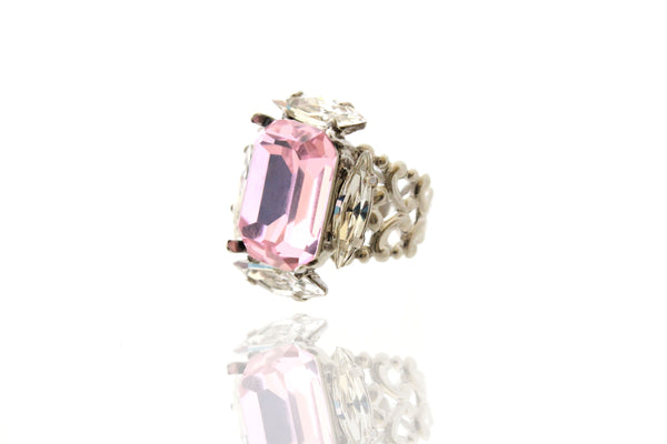 DYNASTY PANTHER LIGHT PINK RING