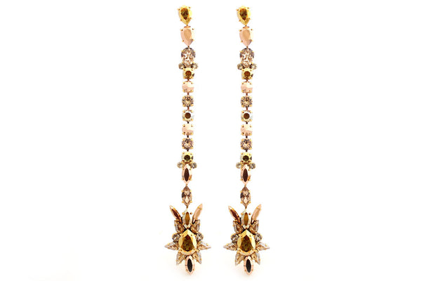 TITANIDE ROSE LONG DROP EARRINGS