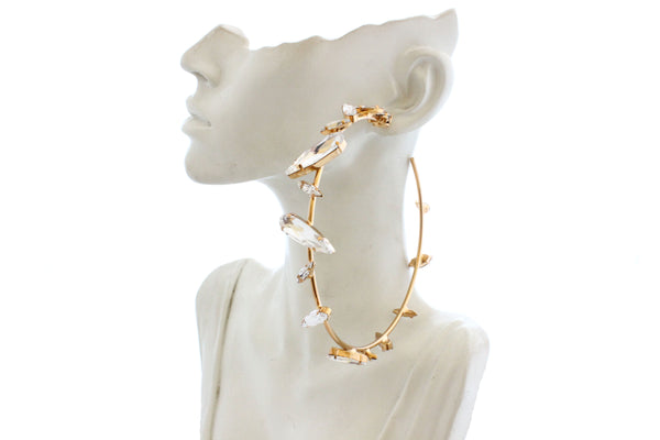 TITAN GOLD SPIKE HOOPS