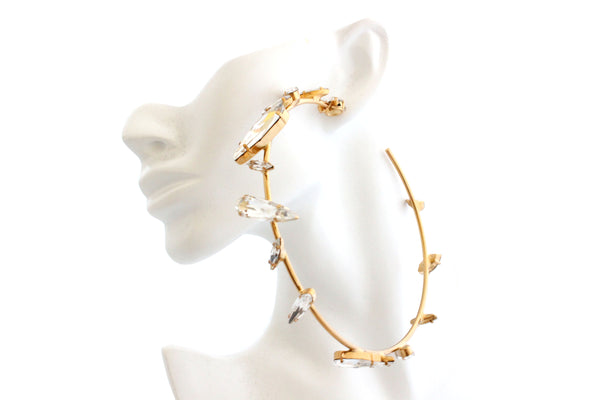 TITAN GOLD SPIKE HOOPS