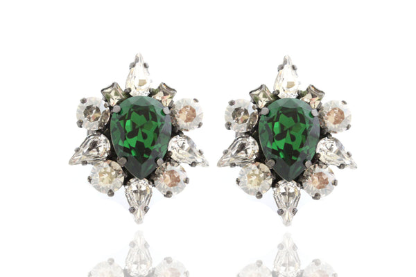 DYNASTY EMERALD STUDS