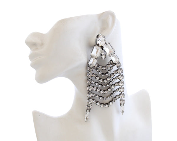 MUSE DYNASTY KASKADIA CRYSTAL EARRINGS