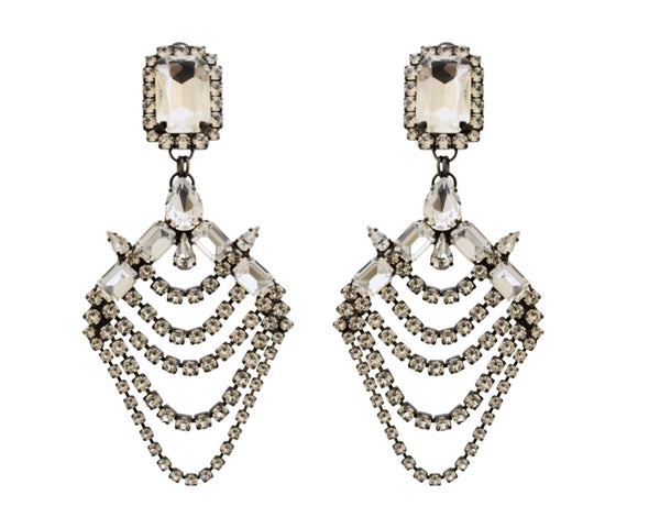 MUSE DYNASTY CARMEN CRYSTAL EARRINGS