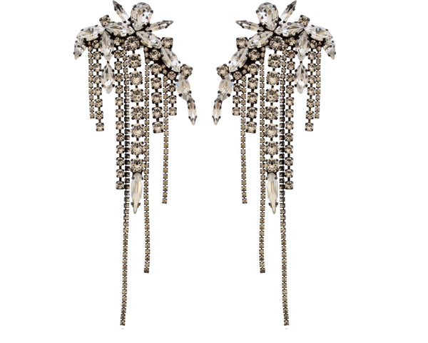 MUSE DYNASTY SELENA CRYSTAL EARRINGS