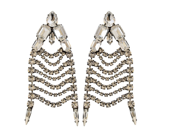 MUSE DYNASTY KASKADIA CRYSTAL EARRINGS