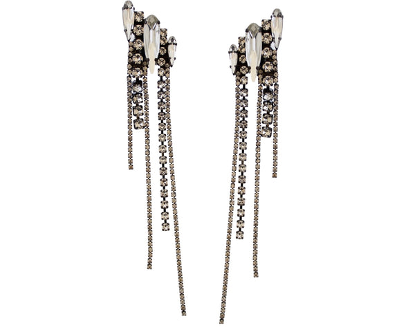 MUSE DYNASTY INEZARA CRYSTAL EARRINGS