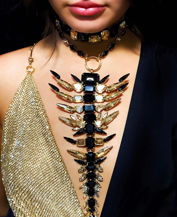 Scorpion Dynasty Chryso Noir Necklace